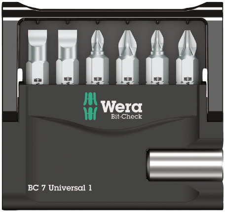 Набор бит Bit-Check 7 Universal 1 Wera 05056295001