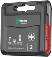 Бита торсионная PH 2 (15шт.) 851/1 IMP DC 15 x PH 2x25 WERA 05057752001