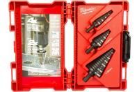Набор ступенчатых сверл 3 шт. Milwaukee 48899399 Набор ступенчатых сверл 3 шт. Milwaukee 48899399