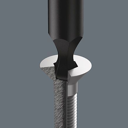 Шестигранная отвертка для электронщиков Kraftform Micro с шариковой головкой HEX 2х60 мм WERA 05118092001