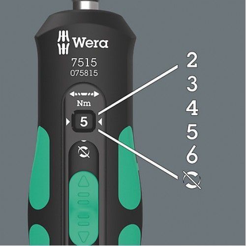 Динамометрическая отвёртка 7515 Kraftform Safe-Torque Speed 2-6 Нм WERA 05075815001