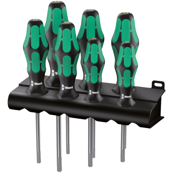 Набор отверток с фиксирующей функцией 367/7 TORX® HF Kraftform Plus WERA 05223161001