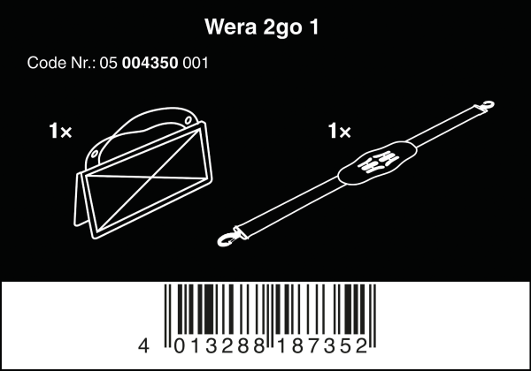 Держатель контейнера для отверток 2go 1 WERA 05004350001