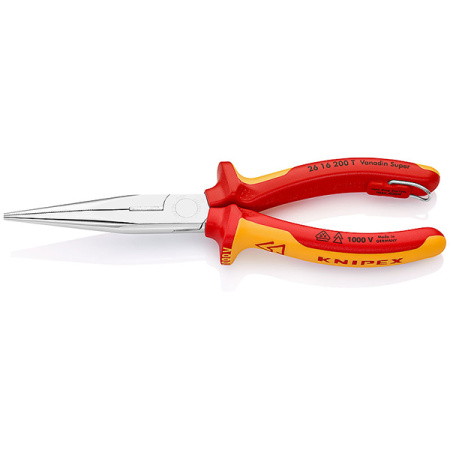 2616200T Плоские круглогубцы с режущими кромками VDE 1000V KNIPEX