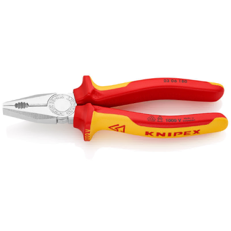 0306180 Плоскогубцы комбинированные Knipex 180мм VDE 1000V