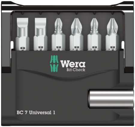 Набор бит Bit-Check 7 Universal 1 Wera 05056295001