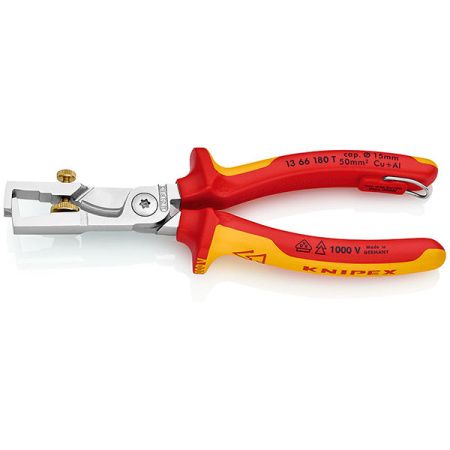 1366180T Клещи для удаления изоляции KNIPEX StriX VDE 1000V 180мм
