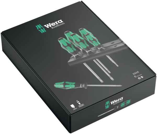 Набор отверток Kraftform Plus Lasertip Wera 05105650001