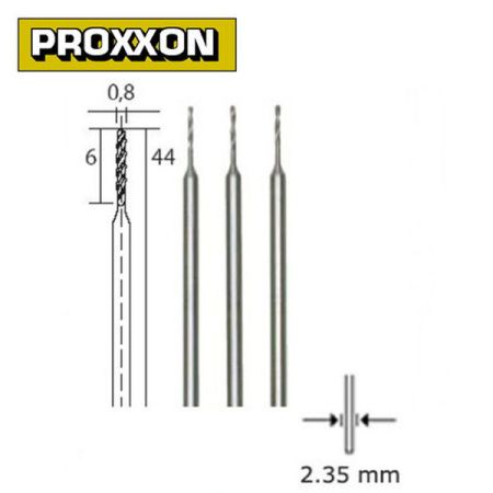 Сверла W-Va 0.8 мм (3 шт.) Proxxon (28852)