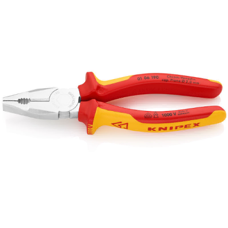 0106190 Плоскогубцы комбинированные 190мм VDE 1000V KNIPEX