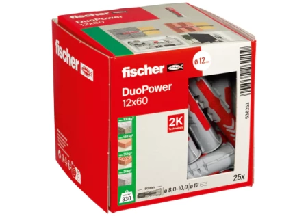Дюбель 12*60мм FISCHER DuoPower 538253