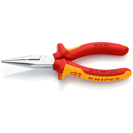 2506160 Плоские круглогубцы с режущими кромками VDE 1000V KNIPEX