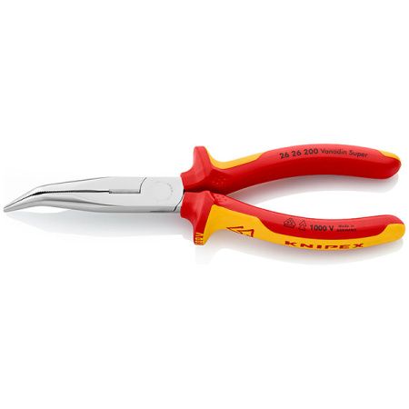2626200 Плоские круглогубцы с режущими кромками VDE 1000V KNIPEX