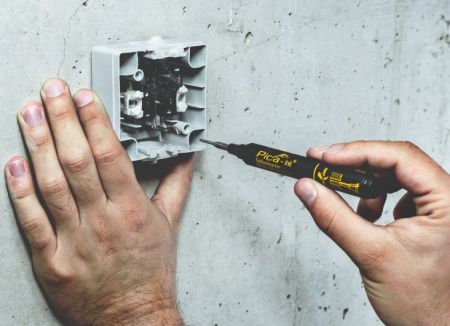 150/41 Строительный маркер для глубоких отверстий Pica Ink Deep Hole (синий)