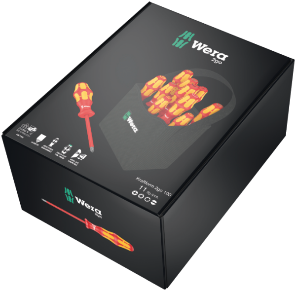 Набор отверток WERA Kraftform 2go VDE 1000V 05004310001