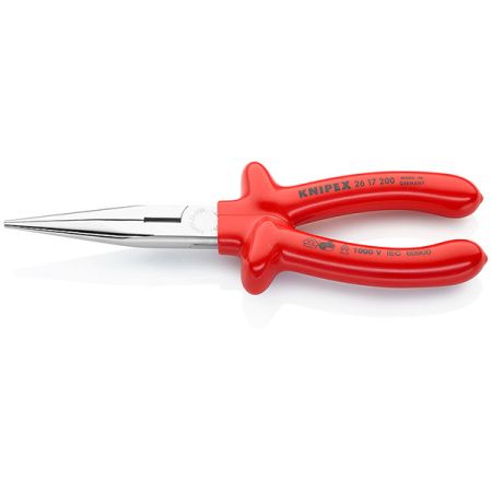2617200 Плоские круглогубцы с режущими кромками VDE 1000V KNIPEX