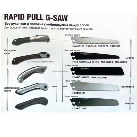 Полотно пильное TAJIMA для пил ALUMINISTи G-SAW 240мм (GKBG240)