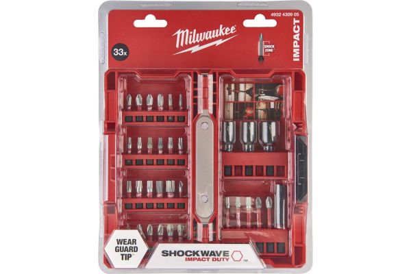 Набор бит SHOCKWAVE 33 шт. Milwaukee 4932430905 Набор бит SHOCKWAVE 33 шт. Milwaukee 4932430905